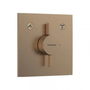 Baterie cadă-duș, Hansgrohe, DuoTurn E, bronz periat