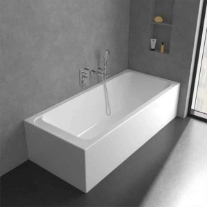 Baterie cadă duș Villeroy&Boch, Architectura Square, încastrabilă, parte vizibilă, crom - Img 3