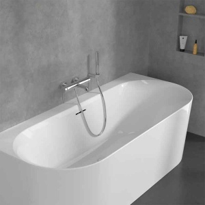 Baterie cadă-duș Villeroy&Boch, Skyla, cu montaj pe perete, crom - Img 4