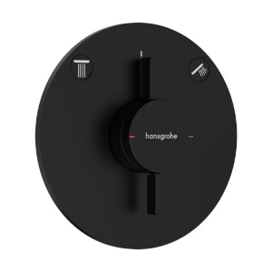 Baterie dus Hansgrohe, DuoTurn S, negru mat