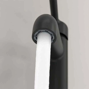 Baterie înaltă pentru lavoar Villeroy&Boch, Skyla 250, cu ventil click-clack, negru mat - Img 6