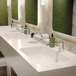 Baterie lavoar electronica, Hansgrohe, Vernis Blend, h100, cu ajustare temperatura, crom - Img 7