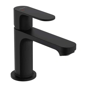 Baterie lavoar Hansgrohe, Rebris S 80, fără ventil, EcoSmart, CoolStart, negru mat