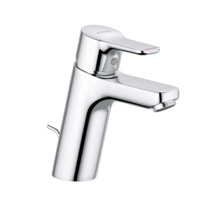 Baterie lavoar Kludi, Pure & Easy, cu ventil metalic, H = 10 cm, crom