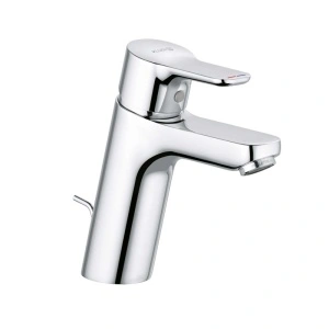 Baterie lavoar Kludi, Pure & Easy, cu ventil metalic, H = 10 cm, crom