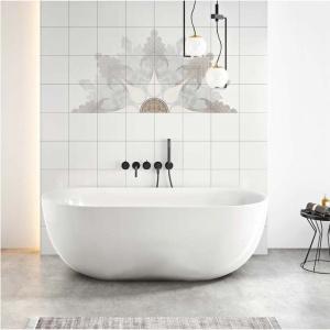 Cadă freestanding, Florida, Aura 170, ovală, cu instalație completă, alb