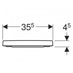 Capac WC, Geberit, Selnova Square, cu Soft Close si Quick Release, 44,5 x 35,5 cm, alb - Img 3