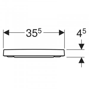 Capac WC, Geberit, Selnova Square, cu Soft Close si Quick Release, 44,5 x 35,5 cm, alb - Img 3