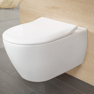 Capac WC Villeroy & Boch, Subway 2.0, slim, soft close, alb - Img 3