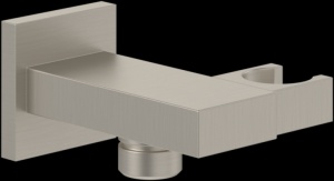 Cot racord Villeroy&Boch, Universal Showers, pătrat cu suport duș, brushed nickel - Img 3