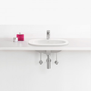 Lavoar incastrat Villeroy & Boch, O.Novo, oval, 56 cm, alb alpin - Img 6