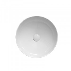 Lavoar pe blat, Fluminia, Alice, rotund, diametru 40cm, alb - Img 3