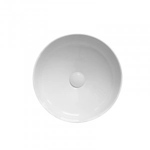 Lavoar pe blat, Fluminia, Alice, rotund, diametru 40cm, alb - Img 3
