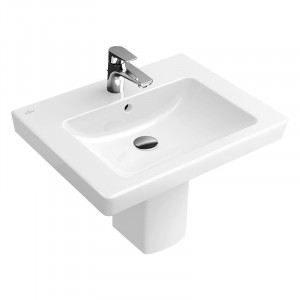 Lavoar suspendat Villeroy & Boch, Subway 2.0, 65 cm, alb alpin