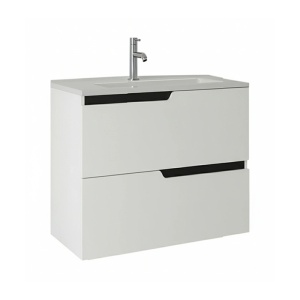 Mobilier pentru lavoar incastrat Fluminia, Bari 60, alb mat - Img 3