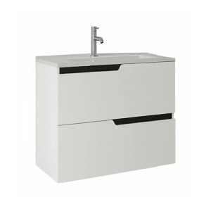 Mobilier pentru lavoar incastrat Fluminia, Bari 60, alb mat - Img 3