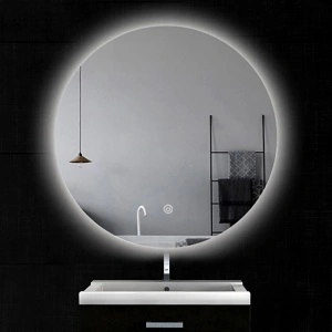 Oglindă Fluminia, Calatrava Ambient 90, rotundă, cu iluminare LED, 3 culori, dezaburire