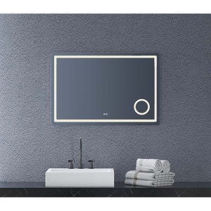 Oglinda Fluminia, Cleopatra-100, dreptunghiulara, cu iluminare LED si lupa cosmetica - Img 6