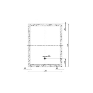 Oglinda Fluminia, Miro 60, dreptunghiulara, cu LED, 3 culori, dezaburire, 60 cm - Img 2