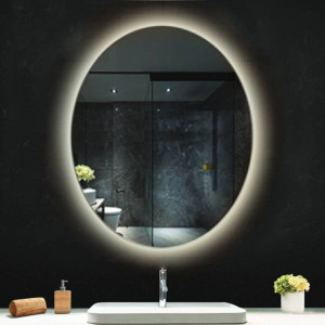 Oglindă, Fluminia, Picasso Ambient 70, ovală, cu iluminare LED, 3 culori, dezaburire - Img 2