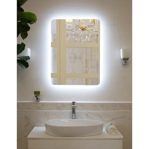 Oglindă Fluminia, Verona-60, dreptunghiulară, 60 x 80 cm, cu LED, 3 culori, dezaburire, - Img 3