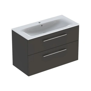 Set mobilier cu lavoar, Geberit, Selnova Square, 100 cm, lava mat