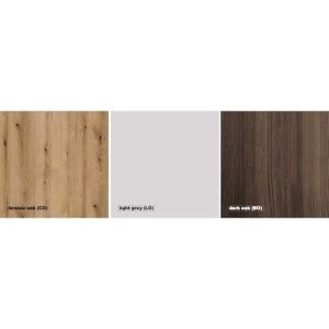 Set mobilier suspendat cu lavoar Kolpasan, Harmony 90, cu 2 sertare, bronze oak - Img 3