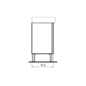 Set mobilier suspendat si lavoar Kolo Geberit Group, Rekord, 60 cm, alb - Img 5