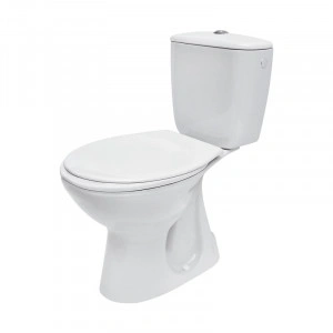 Set vas WC stativ Cersanit, President, cu rezervor si capac din polipropilena inclus, alb