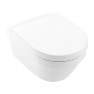 Set vas WC suspendat, Villeroy & Boch, Architectura, cu capac wc soft close si quick release, alb