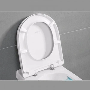 Set vas WC suspendat Villeroy & Boch, O.Novo, direct flush, cu capac soft close si quick release, alb - Img 5