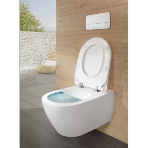 Set vas WC suspendat, Villeroy & Boch, Subway 2.0, cu capac SoftClose si QuickRelease, CeramicPlus, alb alpin - Img 3