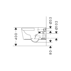 Vas WC suspendat Hansgrohe, EluPura S, cu spălare AquaHelix Flush, 54x36 cm, alb - Img 5