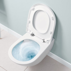 Vas WC suspendat, Villeroy & Boch, Subway 3.0, cu Twist Flush si capac cu soft close si quick release, alb - Img 3