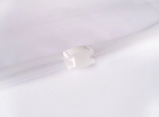 Punga resigilabila, cursor alb 1l (200x180), set 50 buc