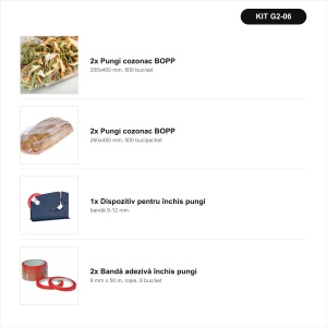 Cozonac BOPP + închidere – kit complet