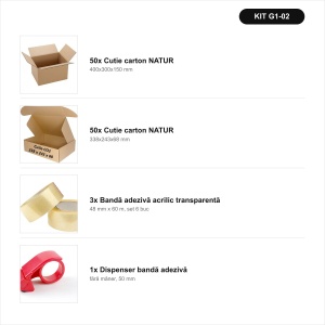 Cutii e-commerce + bandă – tot ce îți trebuie într-un singur coș