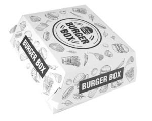 Hamburger box Urban - 13x13x9.5cm mare - 100 buc. - Img 2