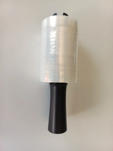 125 mm latime , Folie stretch manual transparenta - Img 3