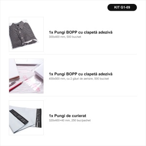 Fashion: pungi cu clapetă pentru haine + pungi de curier