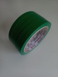 Banda adeziva pentru inchis pungi 9 mmx50 m, verde