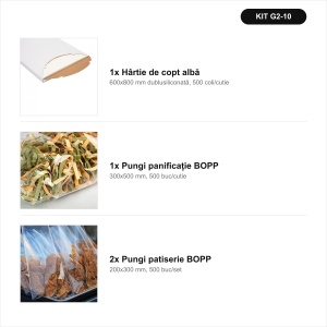 Cofetărie – hârtie 60x80 + BOPP – kit complet