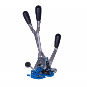 Pachet bandă PP 12 mm + cleste + capse + cutter uz industrial - Img 3