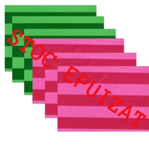 Coli hartie dungi verzi/roz - dungi verzi 50x70 -100 buc/set - Img 1