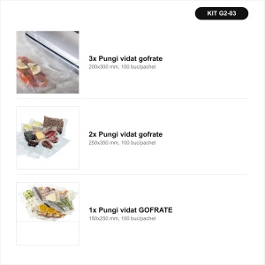 Pungi Vacuum – mix – kit complet