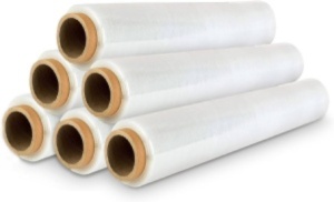 PACHET 6 ROLE 2,7 kg net /rola-350 ml, Folie stretch manual transparenta 50 cm*0.017 mm - Img 2