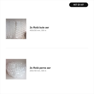 Rezerve pentru mașina de folie cu bule CPACK-004: 2 role bule + 2 role perne - Img 2