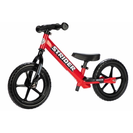 Bicicleta fara pedale pentru copii Strider 12 Sport Balance, 2-5 ani, rosu