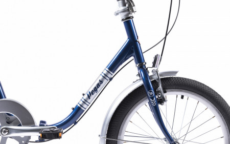Bicicleta Pliabila Pegas Practic Retro 3S Albastru Cobalt - Img 5