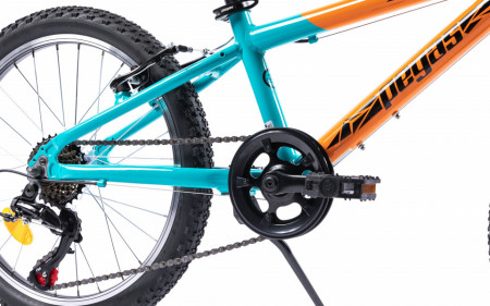 Bicicleta MTB Copii Pegas Mini Drumet 20&#039;&#039; Portocaliu Turcoaz - Img 4